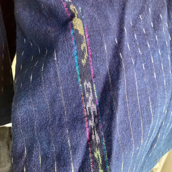 Vintage Boho Embroidered Cross Stitch Rainbow Top - Picture 5 of 6